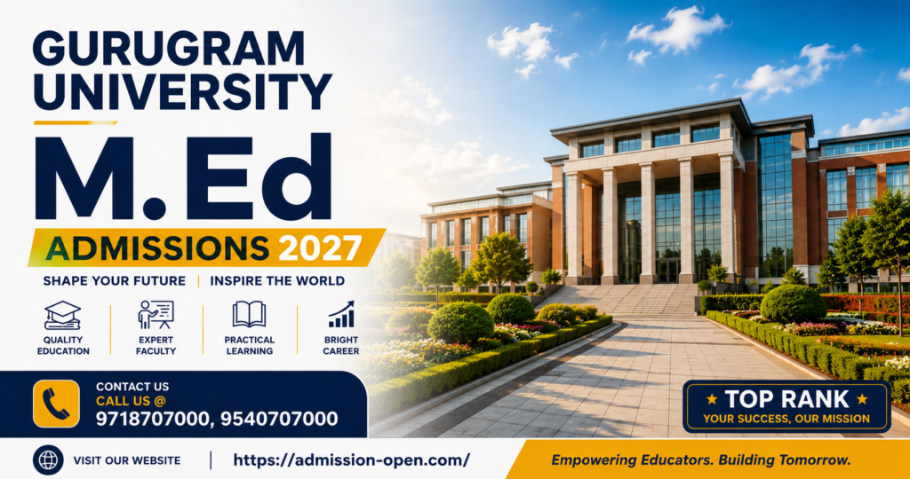 M Ed Course from Gurugram University